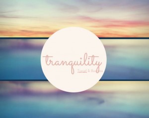 1 picture 1 word Tranquility